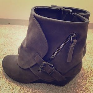 Olive colored Booties